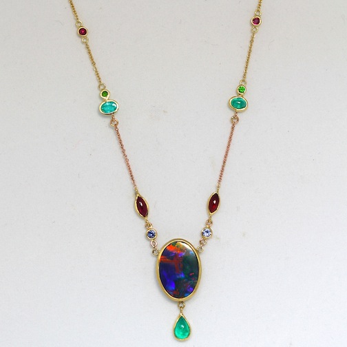 Kelly's Black Opal Necklace