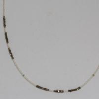 Diamond & Seed Pearl Necklace