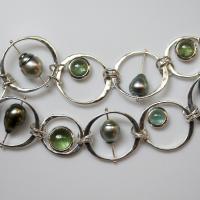 Pearl & Tourmaline Orbit Necklace