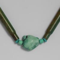 Rifle Shell & Turquoise Necklace