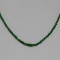 Faceted Tsavorite Strand