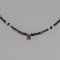 Champagne Diamond & Seed Pearl Necklace