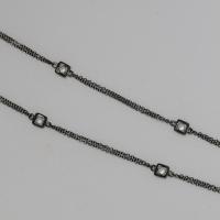 Sterling Chain & White Topaz Necklace