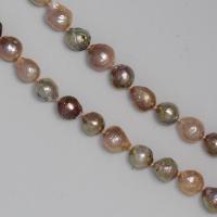 Pink, Peach & Bronze Baroque Pearl Necklace