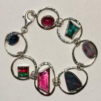 Tourmaline & Opal Orbit Bracelet