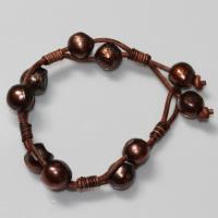 Leather & Pearl Bracelet