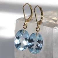 15.95ct Blue Topaz Earrings