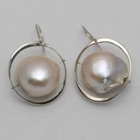 Rotund Pearl Orbit Earrings
