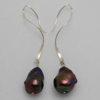 Peacock Pearl Earrings