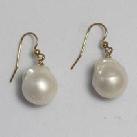 White Baroque Pearl Drops