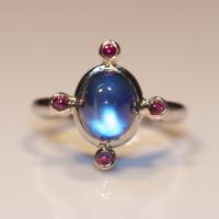 Ruby & Moonstone Ring