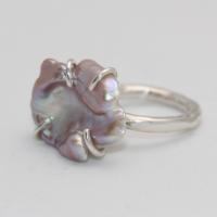 Pink Baroque Pearl Ring