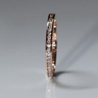 14KP 0.44 Diamond Channel Set Stack